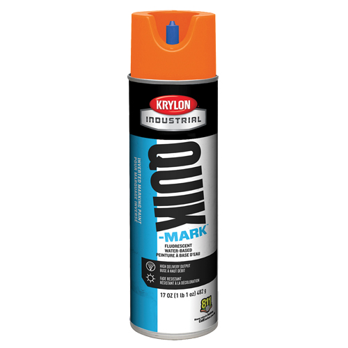 Peinture de marquage industrielle invers&eacute;e &agrave; base d'eau Quik-Mark, 17 oz, Canette a&eacute;rosol Nia-Chem Ltd.