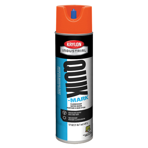 Peinture de marquage industrielle invers&eacute;e &agrave; base d'eau Quik-Mark, 17 oz, Canette a&eacute;rosol Nia-Chem Ltd.