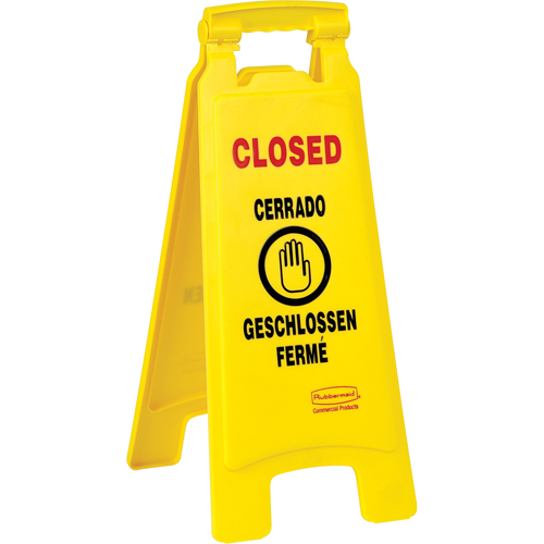 Closed Safety Signs, Quadrilingual with Pictogram Nia-Chem Ltd.