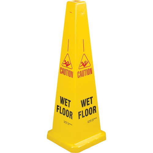 C&ocirc;nes de d&eacute;viation  Wet Floor , Anglais avec pictogramme Nia-Chem Ltd.