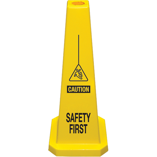 C&ocirc;nes de d&eacute;viation  Safety First , Anglais avec pictogramme Nia-Chem Ltd.