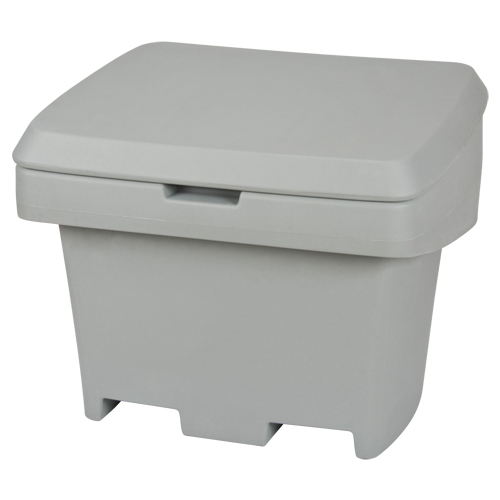 Heavy-Duty Outdoor Salt and Sand Storage Container, 30" x 24" x 24", 5.5 cu. Ft., Grey Nia-Chem Ltd.