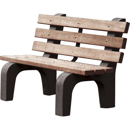 Bancs de parc, Plastique recycl&eacute;, 48" lo x 25" la x 31" h, Brun Nia-Chem Ltd.