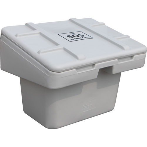 Salt Sand Container SOS, With Hasp, 30" x 24" x 24", 5.5 cu. Ft., Grey Nia-Chem Ltd.