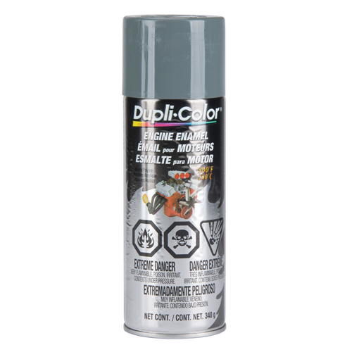 Peinture &agrave; &eacute;mail avec c&eacute;ramique pour moteur, Nouveau Gris Ford, Brillant, 12 oz, Canette a&eacute;rosol Nia-Chem Ltd.