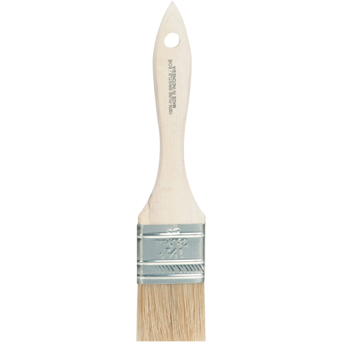 Pinceau &agrave; soies rases, Soie blanche, Manche Bois, Largeur de 1-1/2" Nia-Chem Ltd.