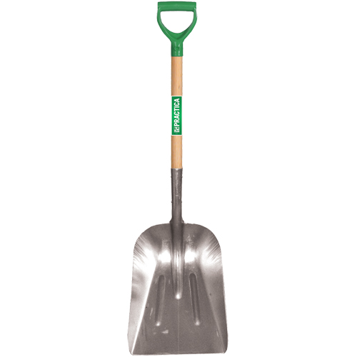 Scoop Shovel, Wood, Aluminum Blade, D-Grip Handle, 29" Length Nia-Chem Ltd.