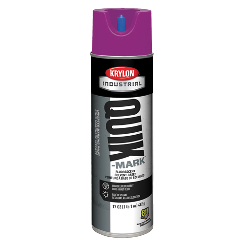 Industrial Quik-Mark Solvent-Based Inverted Marking Paint, 17 oz., Aerosol Can Nia-Chem Ltd.