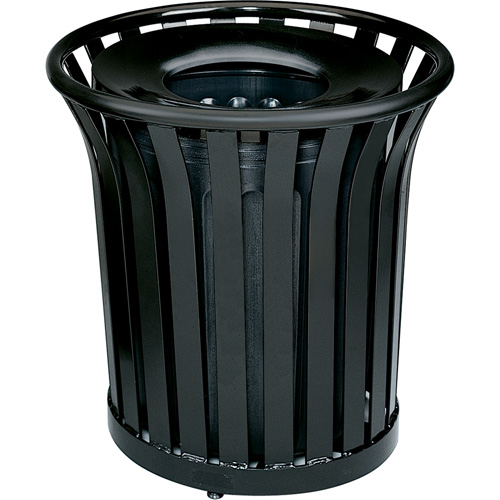 Contenant pour d&eacute;chets sans couvercle Americana Series, Acier, 36 gal. US Nia-Chem Ltd.