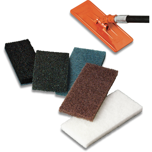 Tampon de r&eacute;curage et de d&eacute;capage Scrub n Strip Doodlebug, 10" lo x 4-6/10" la Nia-Chem Ltd.