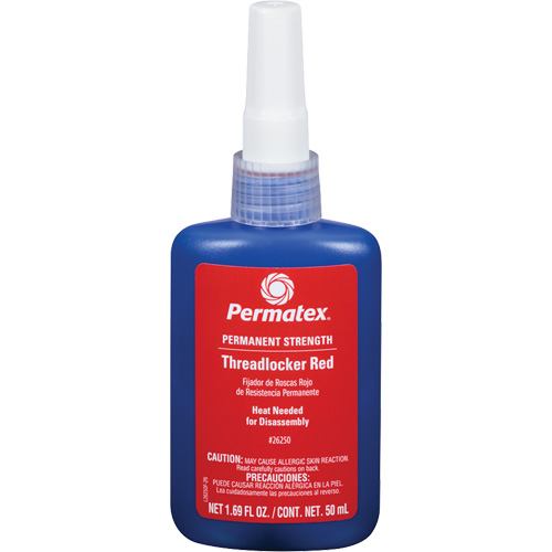 Threadlocker, Red, High, 50 ml, Bottle Nia-Chem Ltd.