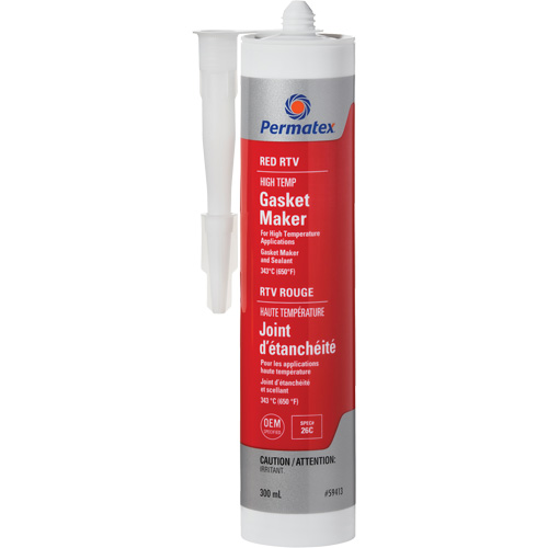 Hi-Temp Red RTV Gasket Maker, 300 ml, Tube, Red Nia-Chem Ltd.