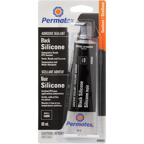 RTV Adhesive Sealant, 80 ml, Tube, Black Nia-Chem Ltd.