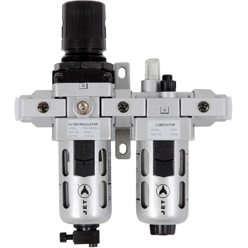 Filtre &agrave; air interm&eacute;diaire en deux parties, r&eacute;gulateur et lubrificateur AFRLCI38, 3/8" NPT Nia-Chem Ltd.