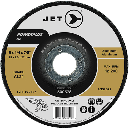 Meule Powerplus NF, 5" x 0,25", Arbre 1/4", Type T27 Nia-Chem Ltd.