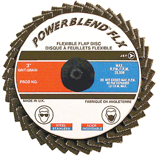 POWERBLEND FLX Roll-on Flap Disc, 2" x Type R, Z40 Grit, Zirconia Alumina Nia-Chem Ltd.