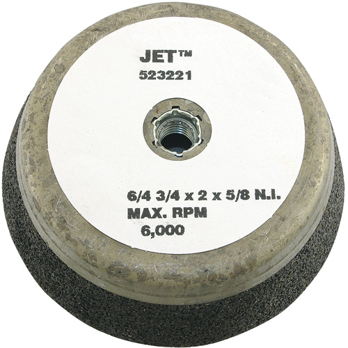 Meule boisseau &agrave; liant de r&eacute;sine, 6" x 2", Arbre 5/8"-11NC, Type 11 Nia-Chem Ltd.