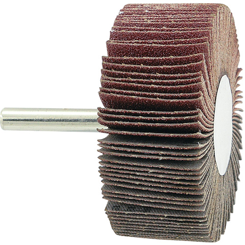 Mounted Flapwheel, 80 Grit, 2-1/2" x 1" x 1/4" Nia-Chem Ltd.