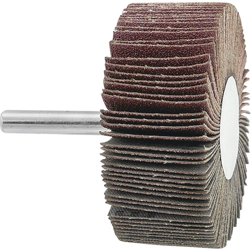Mounted Flapwheel, 120 Grit, 2-1/2" x 1" x 1/4" Nia-Chem Ltd.