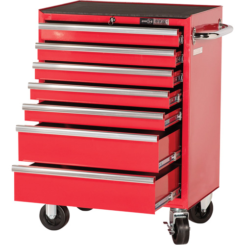 PRC2707 Armoire roulante de s&eacute;rie Pro, 7 tiroirs, 27" la x 16" p x Rouge Nia-Chem Ltd.