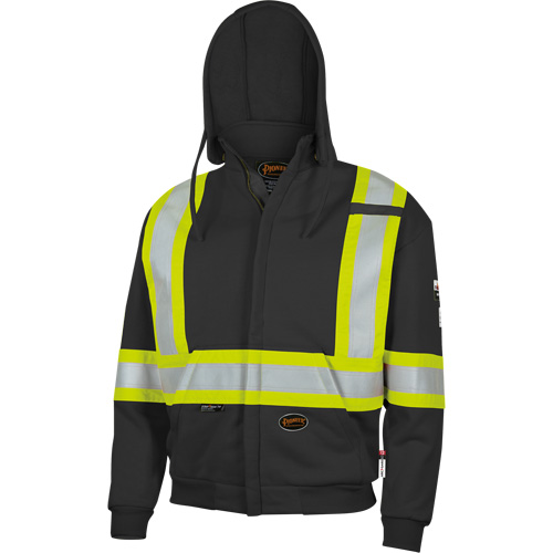337SF Flame-Resistant Zip Style Hoodie, Men's, Small, Black, 22 cal/cm² Nia-Chem Ltd.