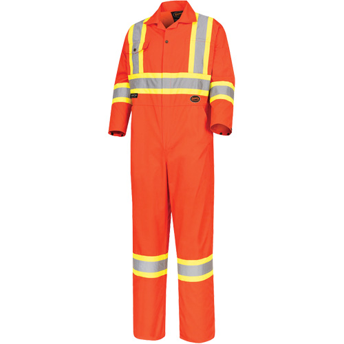 5514 Combinaison de s&eacute;curit&eacute; haute visibilit&eacute;, 36, Orange haute visibilit&eacute; Nia-Chem Ltd.