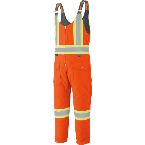 5538 High Visibility Quilted Duck Overalls, Cotton, X-Large, High Visibility Orange Nia-Chem Ltd.