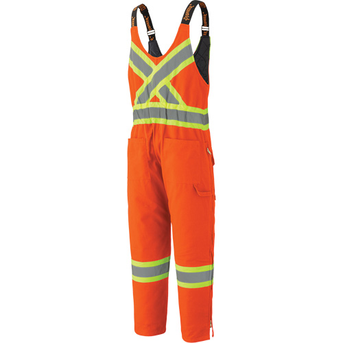 5538 High Visibility Quilted Duck Overalls, Cotton, X-Large, High Visibility Orange Nia-Chem Ltd.