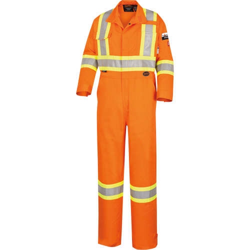 5555 High Visibility FR Rated & Arc Rated Safety Coveralls, Size 36, High Visibility Orange, 11 cal/cm² Nia-Chem Ltd.