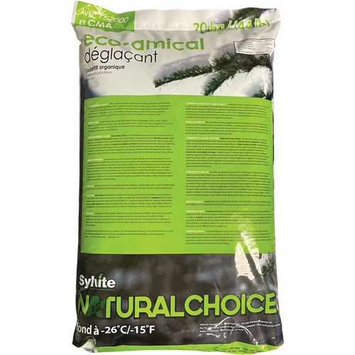 Produits de d&eacute;glaçage Natural Choice, Sac, 44 lb(20 kg), Point de fonte -26°C (-14,8°F) Nia-Chem Ltd.