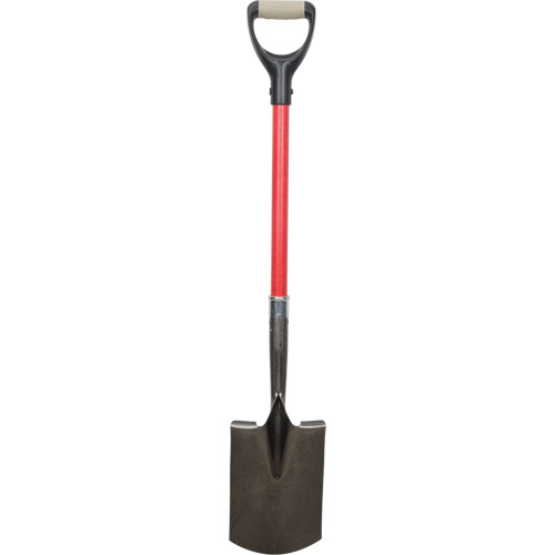 Heavy-Duty Shovels, Fibreglass, Carbon Steel Blade, D-Grip Handle, 30-1/2" Long Nia-Chem Ltd.