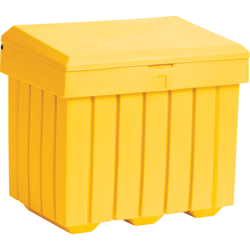 Economy Salt Sand Storage Container, 32" x 23" x 27-1/2", 10 cu. Ft., Yellow Nia-Chem Ltd.