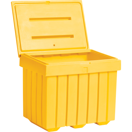 Economy Salt Sand Storage Container, 32" x 23" x 27-1/2", 10 cu. Ft., Yellow Nia-Chem Ltd.