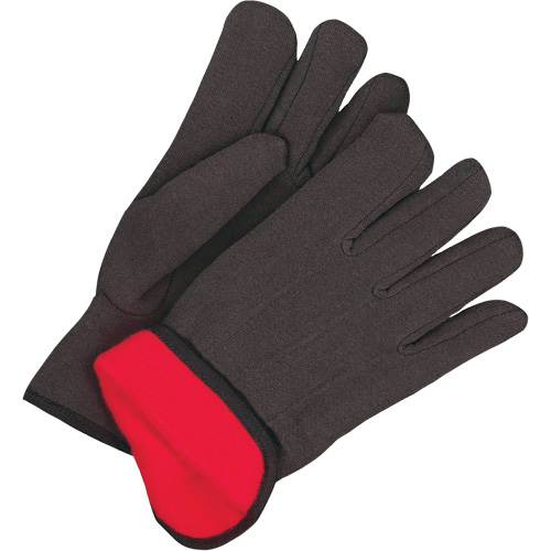Gants en jersey classiques, Taille unique, Noir, Molleton rouge, &agrave; enfiler Nia-Chem Ltd.