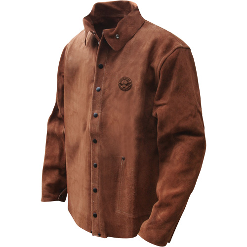 Gander Brand Split Cowhide Welding Jacket, Leather, Medium, Brown Nia-Chem Ltd.