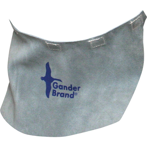 Casque de soudage &agrave; bavette en cuir refendu de marque Gander, Gris perle Nia-Chem Ltd.
