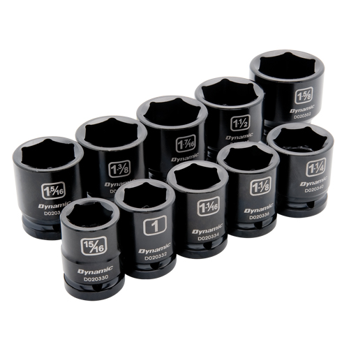 Jeu de douilles SAE, 10 Mcx, Chocs, Prise de 3/4" Nia-Chem Ltd.