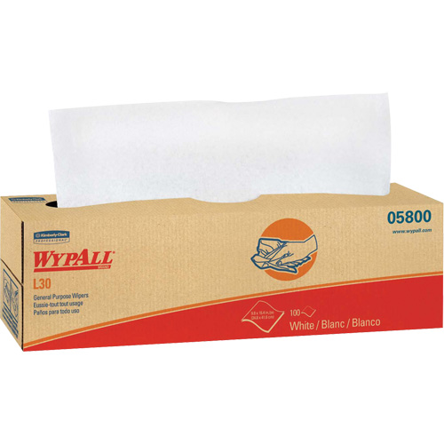 Essuie-tout &agrave; usage g&eacute;n&eacute;ral L30 WypAll, Tout usage, 16-2/5" lo x 9-4/5" la Nia-Chem Ltd.