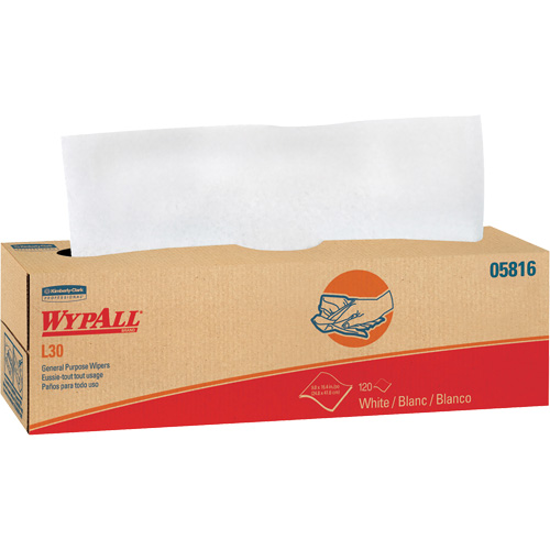 WypAll&reg; L30 General Purpose Towels, All-Purpose, 16-2/5" L x 9-4/5" W Nia-Chem Ltd.