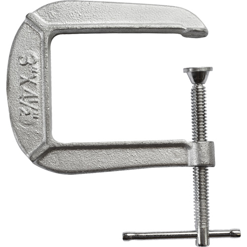 Serre-joint en C de s&eacute;rie l&eacute;g&egrave;re, Capacit&eacute; de 3" (76 mm), Profondeur de gorge de 4-1/2" (114 mm) Nia-Chem Ltd.