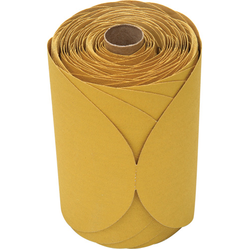 Disque dor&eacute; en rouleau Stikit, 6" dia., Grain 120, Oxyde d'aluminium Nia-Chem Ltd.