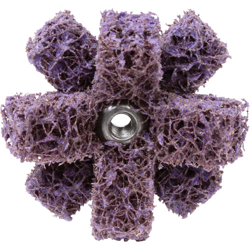 Croix de lustrage BF-XB Scotch-Brite, 1-1/2" dia., Grain Moyen, Oxyde d'aluminium Nia-Chem Ltd.