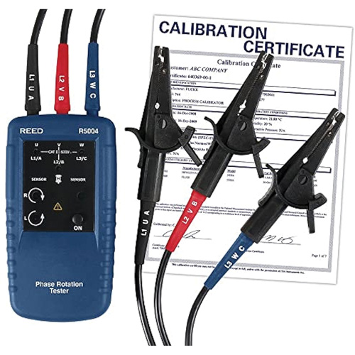 Phase and Motor Rotation Tester with ISO Certificate Nia-Chem Ltd.