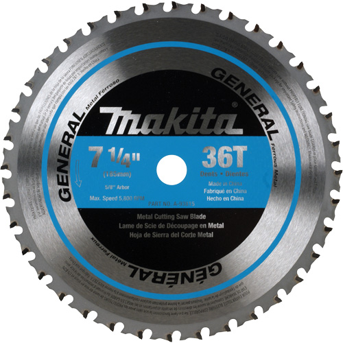 CERMET Tipped Saw Blade, 7-1/4", 36 Teeth, Metal Use Nia-Chem Ltd.