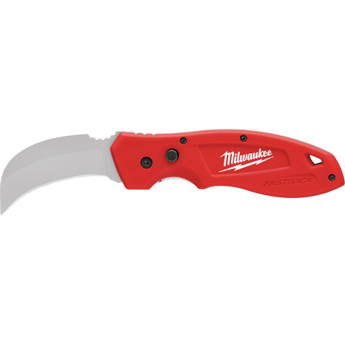FastBack Hawk Bill Folding Knife, 2-1/4" Blade, Stainless Steel Blade, Plastic Handle Nia-Chem Ltd.