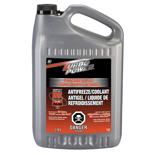 Antigel/liquide de refroidissement concentr&eacute; pour dur&eacute;e de vie prolong&eacute;e Turbo Power, 3,78 L, Gallon Nia-Chem Ltd.