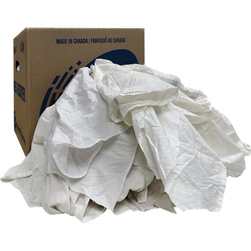 Wiper Rags Box, White, 10 lbs. Nia-Chem Ltd.