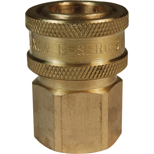 DQC E-Series Straight-Through Interchange Coupler, Brass, 3/4", Female NPTF, 1700 PSI Nia-Chem Ltd.
