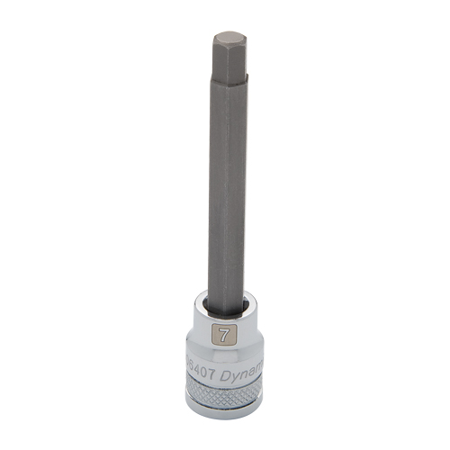 Long Metric Bit Socket, 7 mm x 3-5/8" L, 3/8" Drive Nia-Chem Ltd.