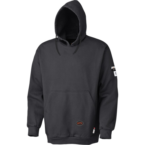 335 Flame-Resistant Pullover Hoodie, Men's, Large, Black, 22 cal/cm² Nia-Chem Ltd.